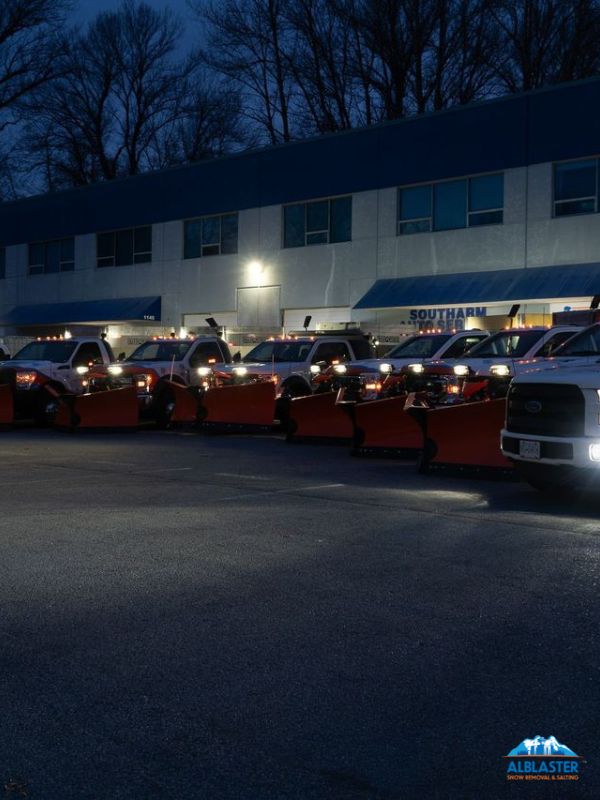 Alblaster snow removal truck