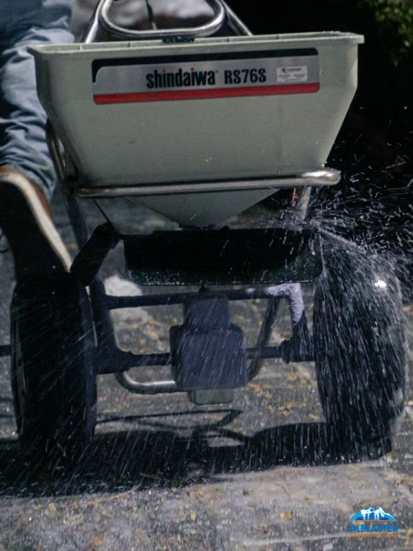 Alblaster snow removal truck