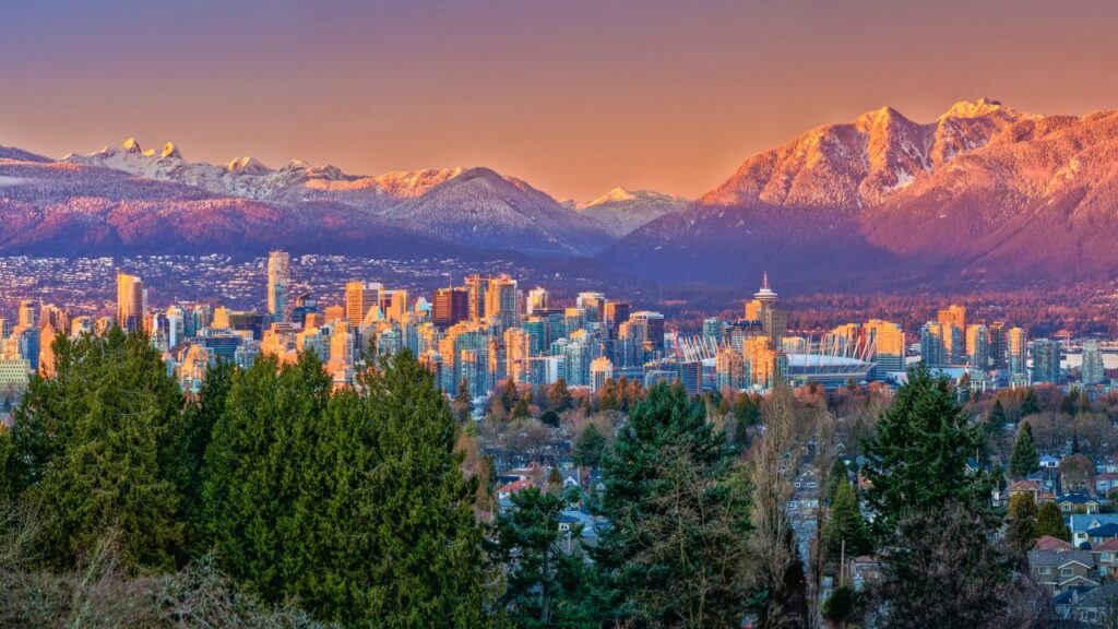 Vancouver covered in snow