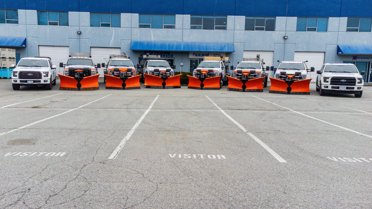 alblaster snow removal salting fleet